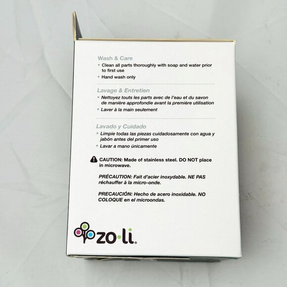 ZoLi Pow Dine Vacuum Insulated Food Jar 12 Oz Pink Stainless Steel NIB - Picture 5 of 7